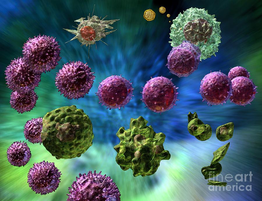 Immune Response Cytotoxic 1 Digital Art by Russell Kightley