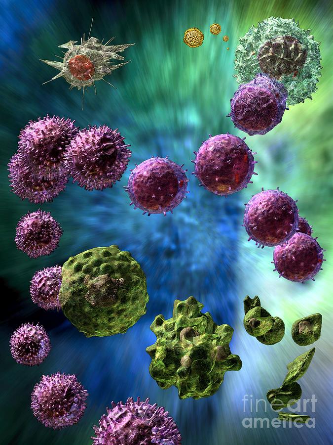 Immune Response Cytotoxic 3 Digital Art by Russell Kightley
