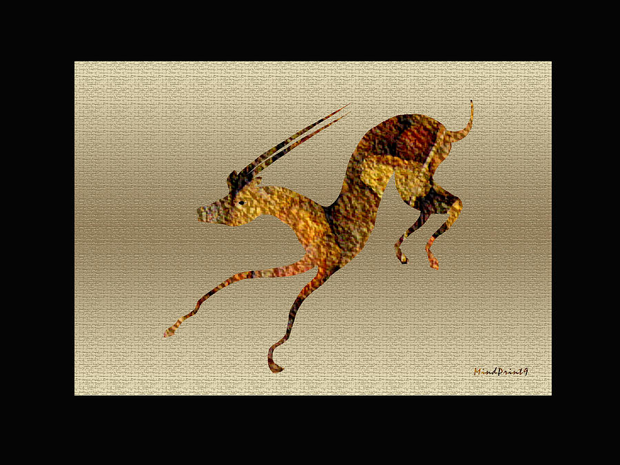 Impala Digital Art by Asok Mukhopadhyay
