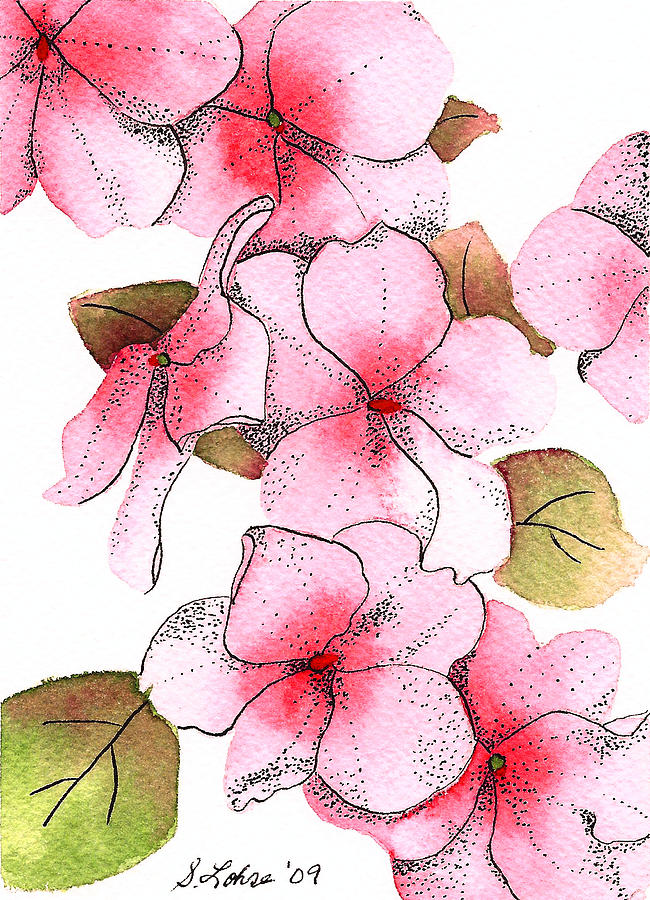 Nature Painting - Impatiens by Sue Lohse