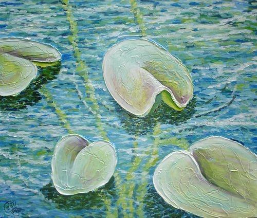 Impressionism Painting - Impression Lillies by Cristy Crites
