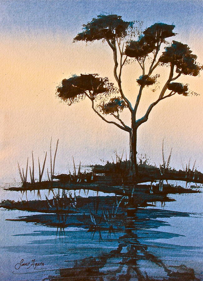 Tree Painting - In a Mellow Mood by Frank SantAgata