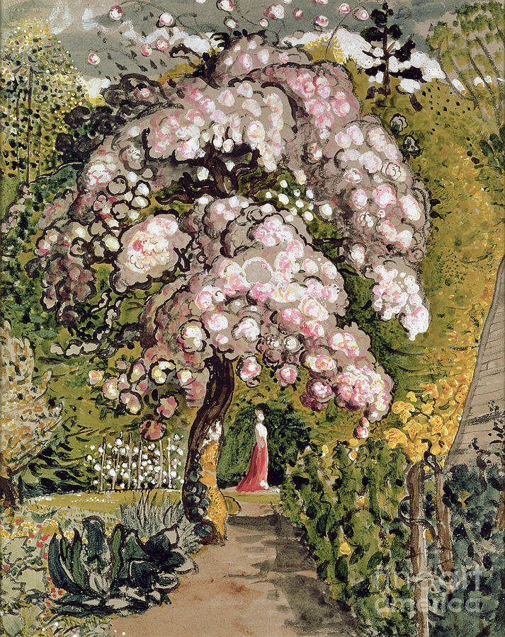 In a Shoreham Garden Painting by Samuel Palmer