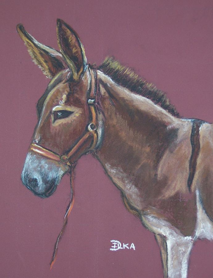 Donkey Pastel - In Memory of Pippi by Dianne  Ilka