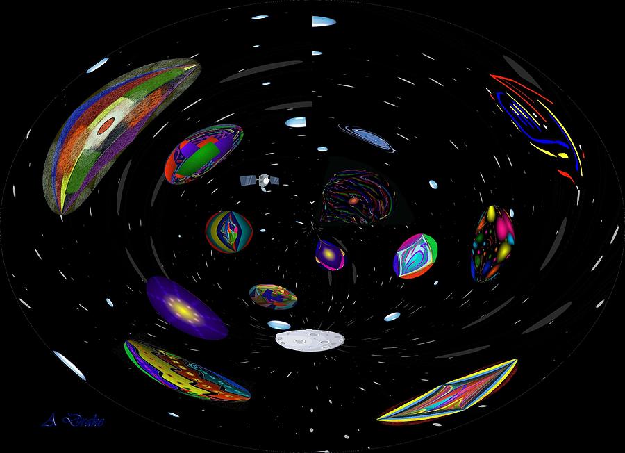 Space Digital Art - In my Telescope by Alec Drake