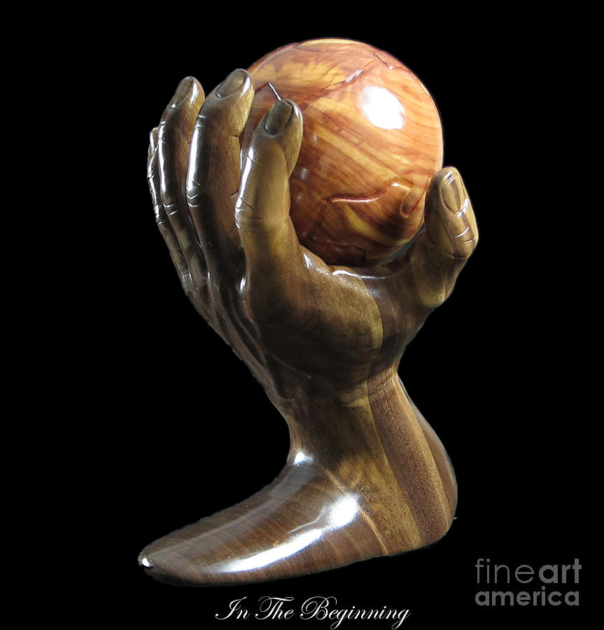 Hand Of God Sculpture - In The Beginning by Kjell Vistnes