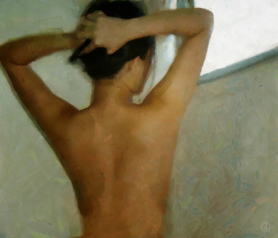 Nude Digital Art - In the first morning light by Gun Legler