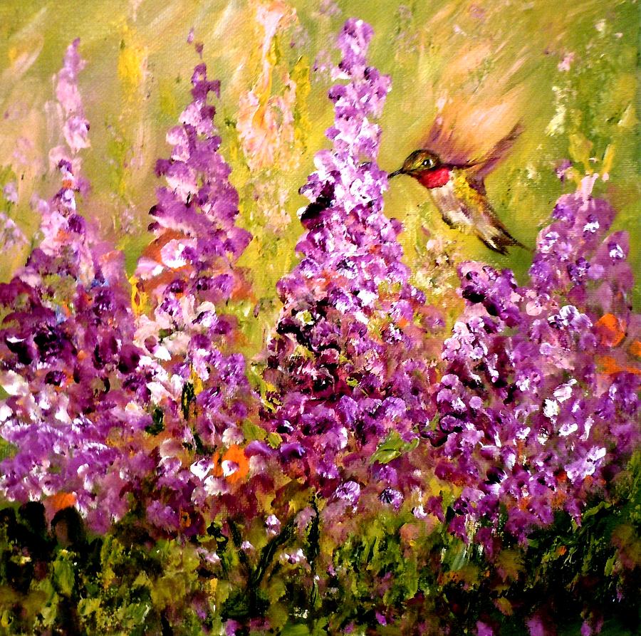 In the Garden Painting by Barbara Pirkle
