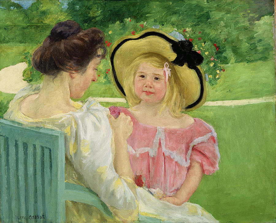 Impressionism Photograph - In the Garden by Mary Stevenson Cassatt