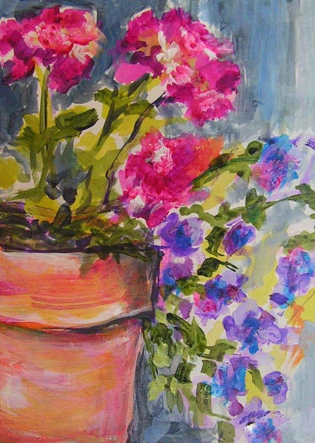 In the Pink Painting by Judy  Rogan