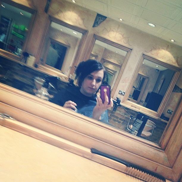 In The Salon Having My Hair Cut. Oh How Photograph by Hannah Dolphin