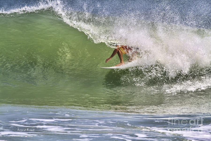 Surfer Photograph - In The Tube At Ponce by Deborah Benoit