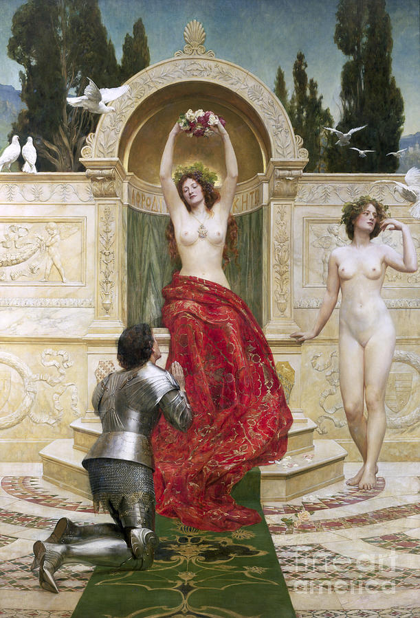 Dove Painting - In the Venusburg by John Collier