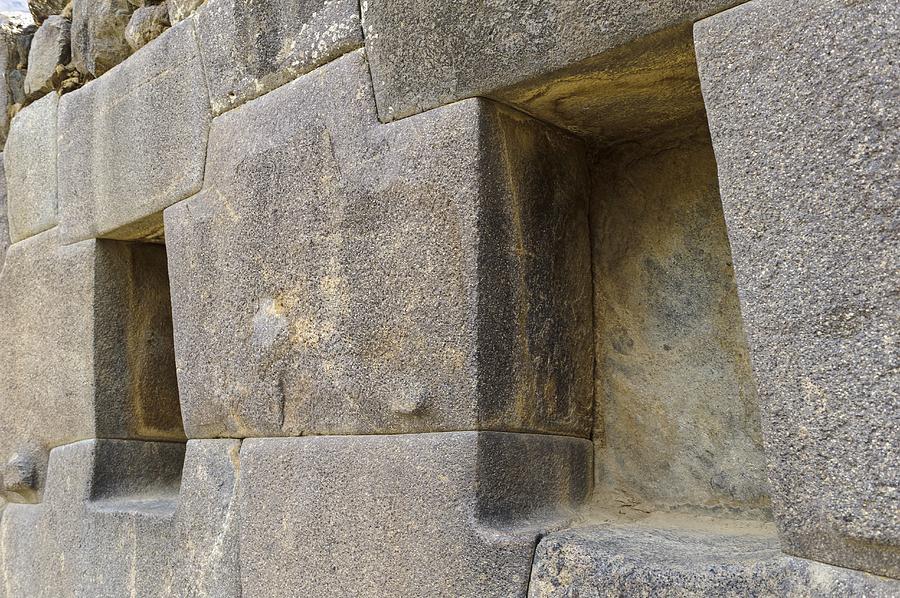 Uma Seção De Um Muro De Pedra Antiga Em Ollantaytambo Em Peru. Foto de  Stock - Imagem de artesanato, arquitetura: 266757124