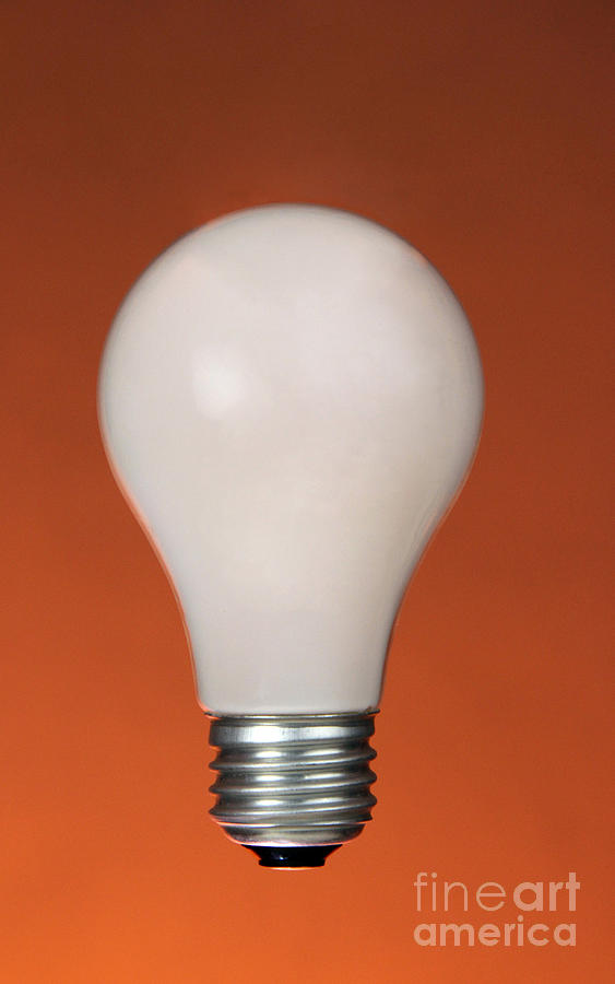 Incandescent Light Bulb Photograph by Photo Researchers, Inc.