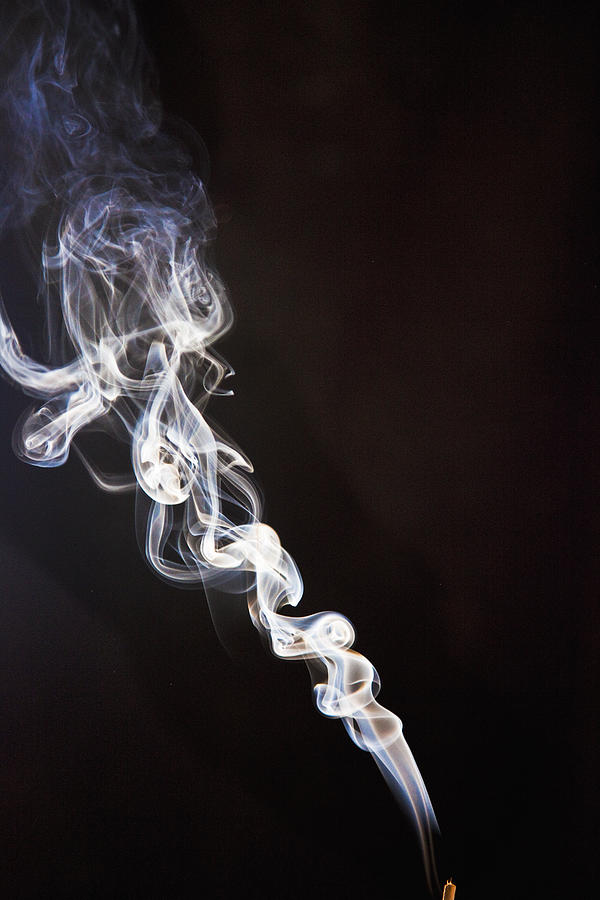 Incense Smoke Rising, New Zealand Photograph by Colin Monteath