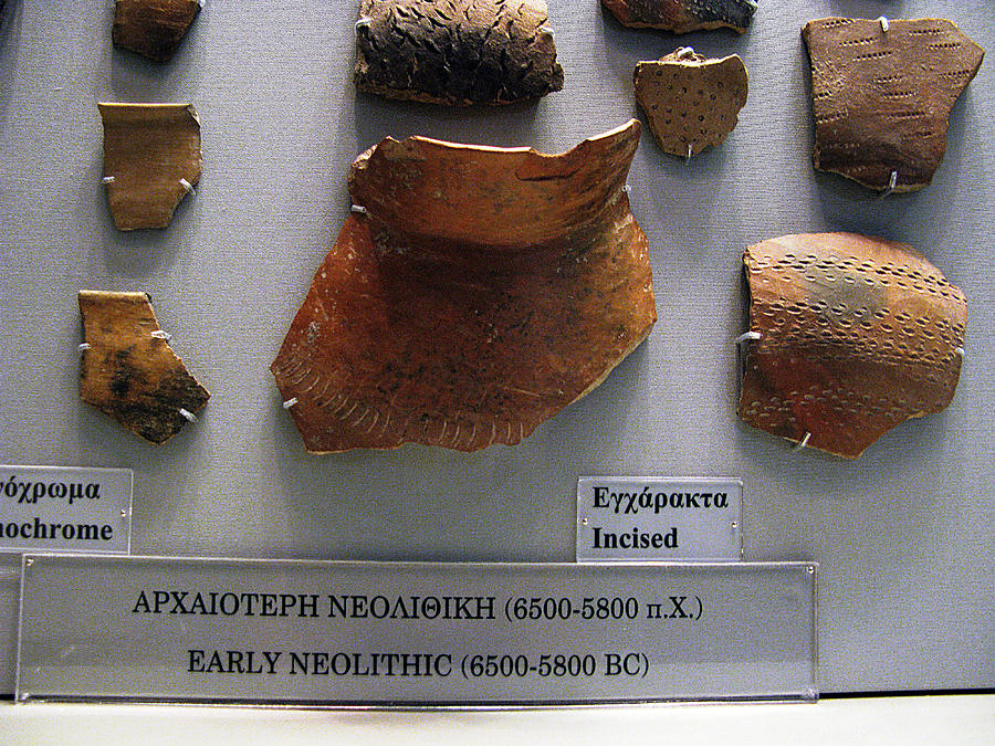 Incised Pot Sherds Photograph by Andonis Katanos
