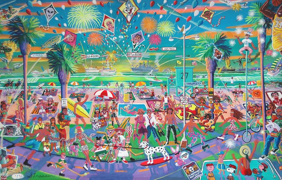 Independence Day - Venice Style #1 Painting by Frank Strasser