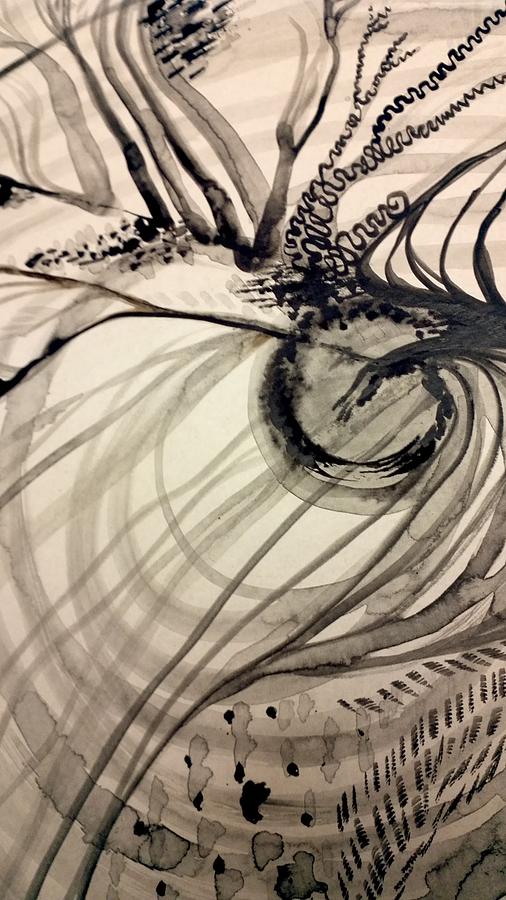 India Ink Organic Painting by Holly Berry - Fine Art America