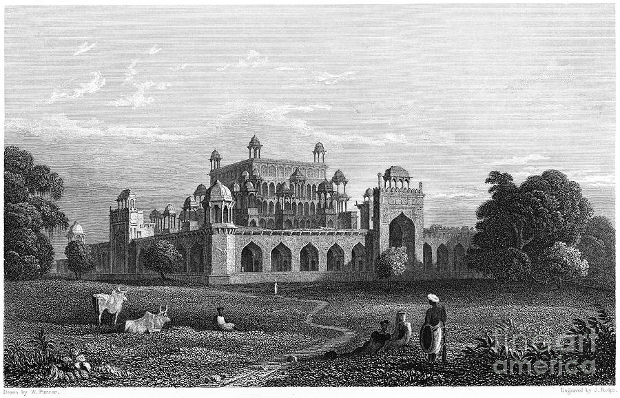INDIA: TOMB OF AKBAR, c1860 Photograph by Granger