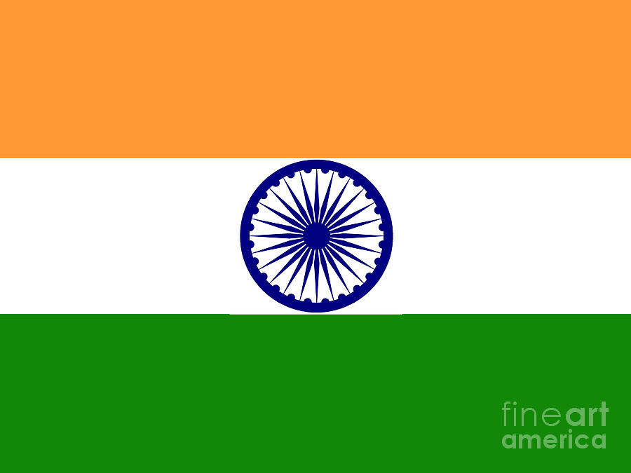 Indian flag Photograph by Steev Stamford