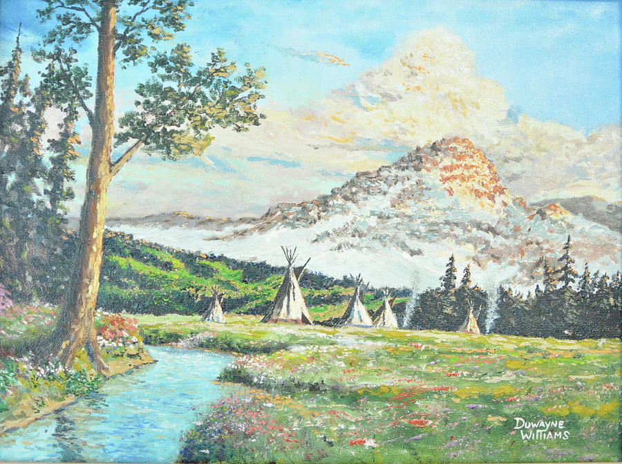 Indian Spring Painting by Duwayne Williams