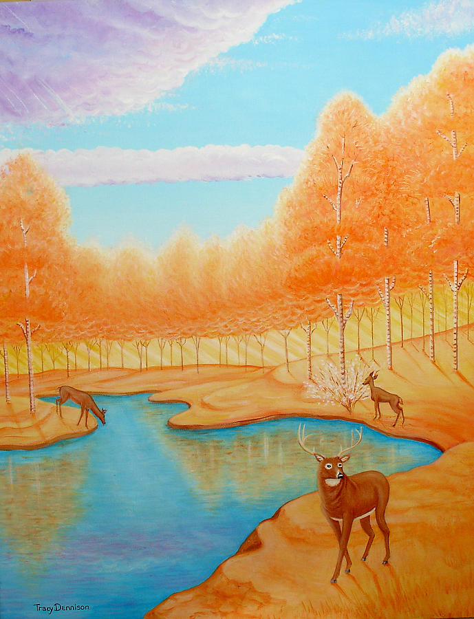 Indian Summer Painting by Tracy Dennison