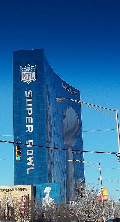 Indianapolis Marriott welcomes Super Bowl 46 Photograph by Stephen King