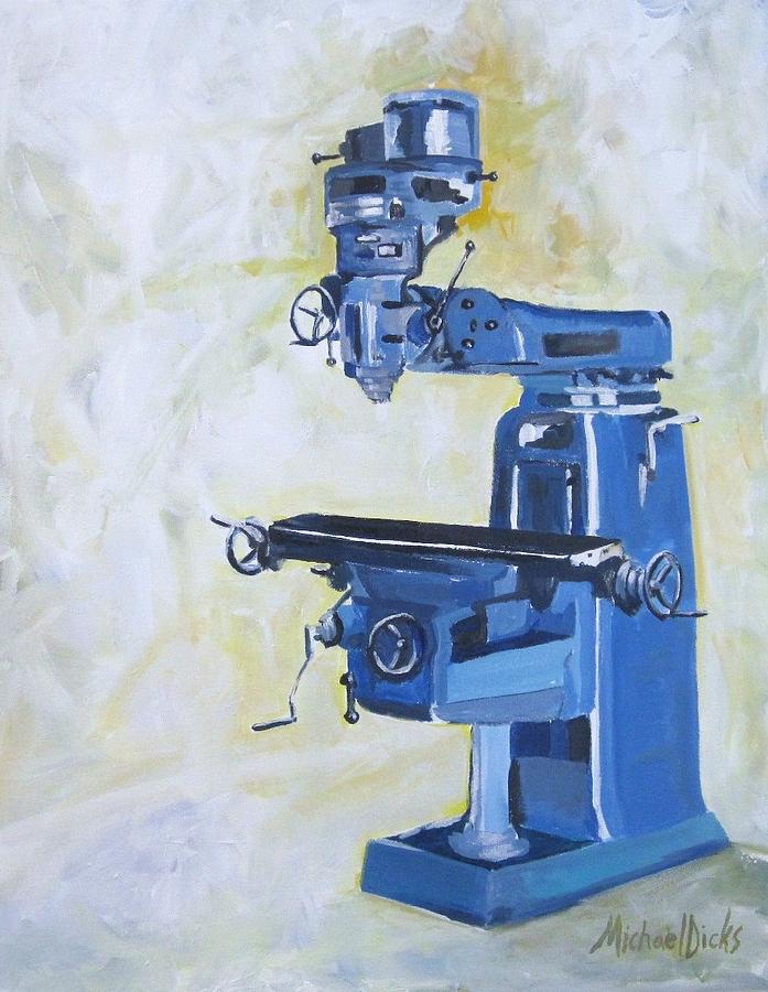 Induma Milling Machine Painting by Michael Dicks Fine Art America