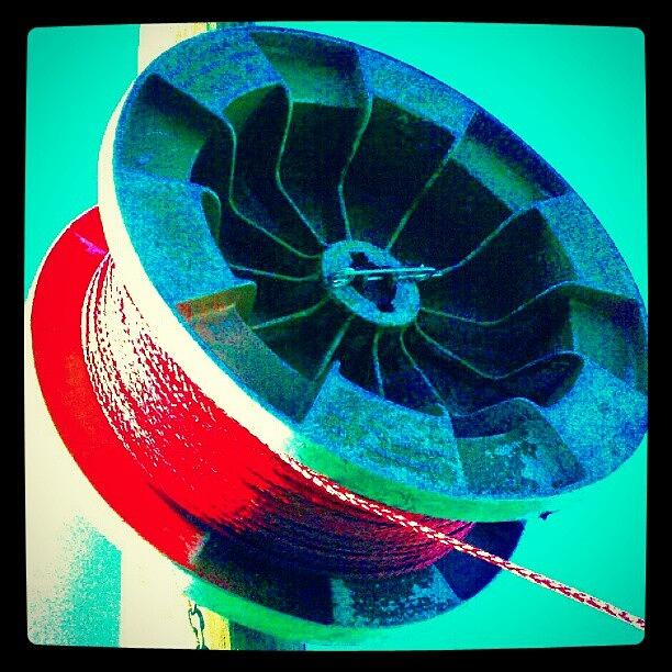 Instagram Photograph - Industrial Cable Spool #android by Marianne Dow