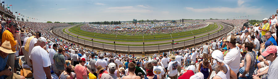 Sports Photograph - Indy 500  Race Day by Semmick Photo