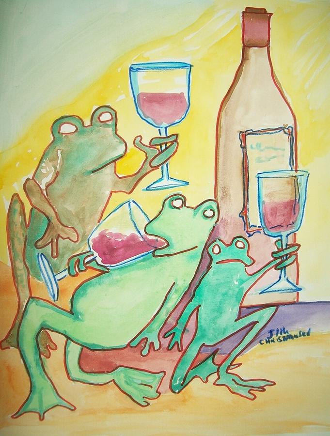 Inebriated Frogs Painting by James Christiansen