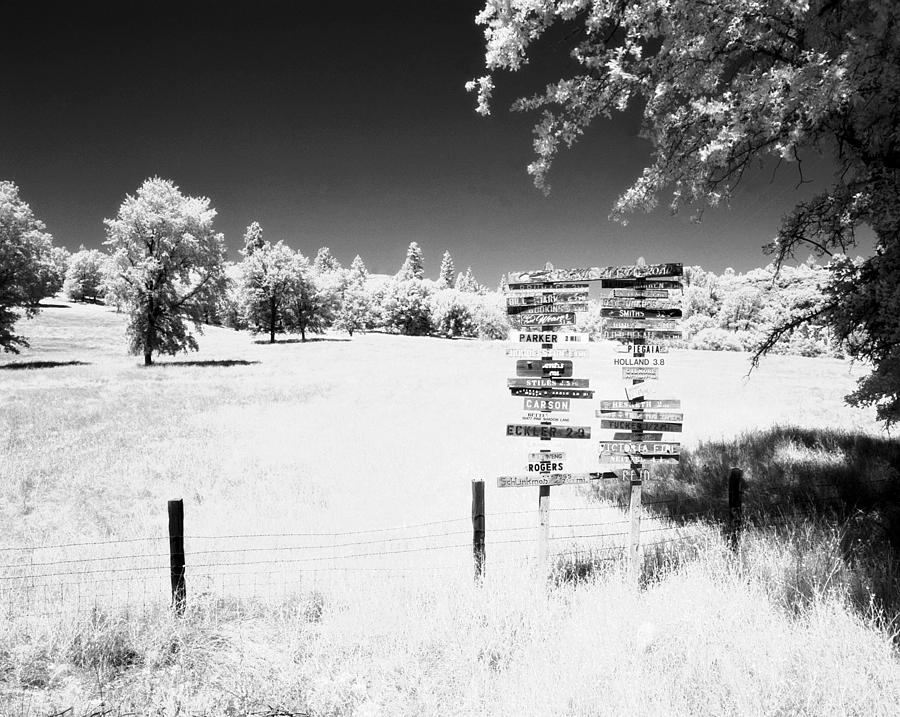 Infrared Signs Photograph by Jan W Faul
