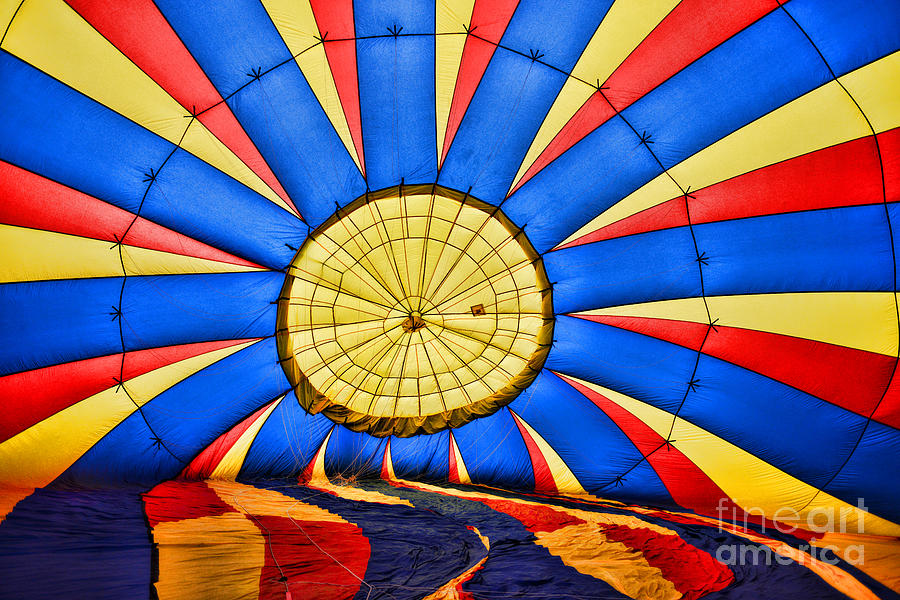 Hot Air Photograph - Inside a Hot Air Balloon by Paul Ward