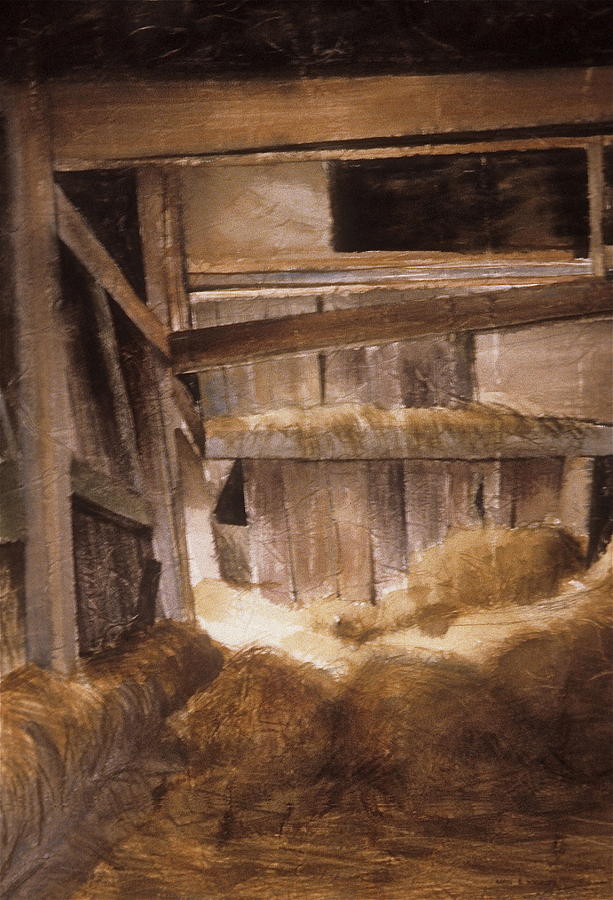 Inside Keelers Barn Painting by Karol Wyckoff