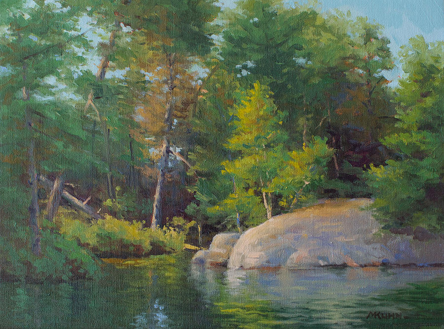 Lake George Painting - Inside Paradise Bay by Marianne Kuhn