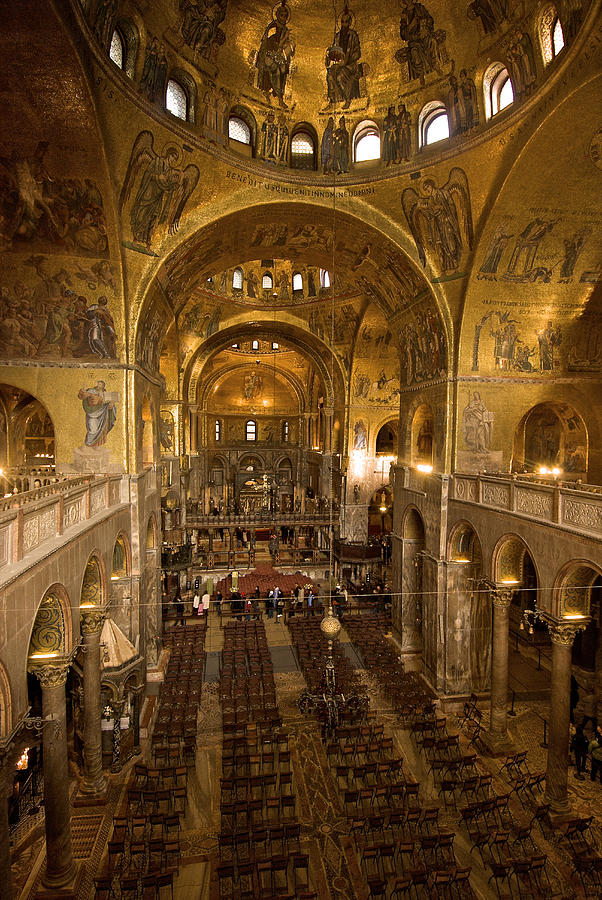 Inside San Marcos Basilica Photograph by Jim Richardson