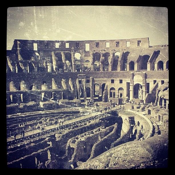 Rome Photograph - Inside the Colosseum by Noah Jacob