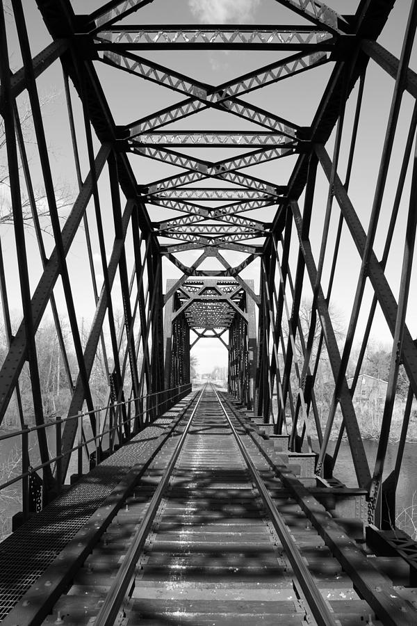 Inside the Peshtigo Train Bridge Photograph by Mark J Seefeldt