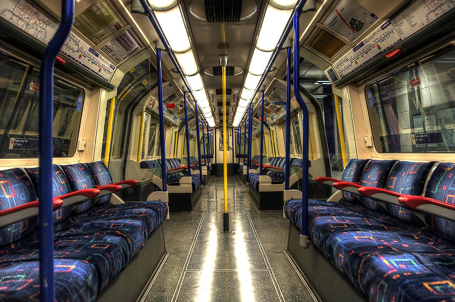 Inside tube train Photograph by Svetlana Sewell