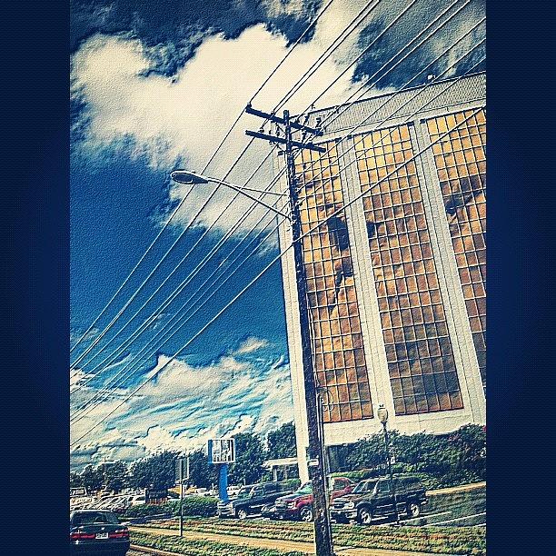 Charlotte Photograph - #instaedit #mirror #building #inthecar by Lori Lynn Gager