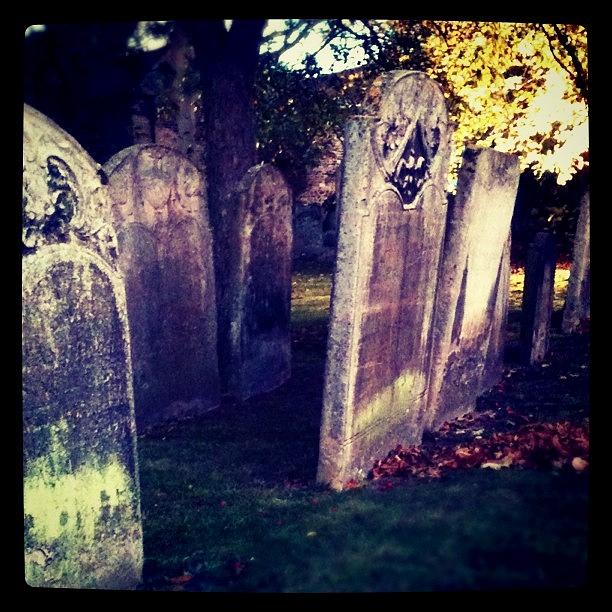 Gravestone Photograph - #instagram #church #photooftheday by Just Berns