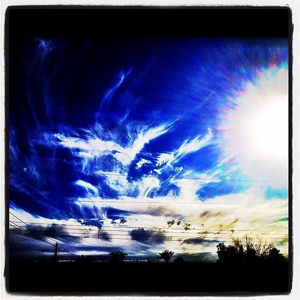 Phoenix Photograph - #instagramaz #cloudporn #sun #clouds by CactusPete AZ