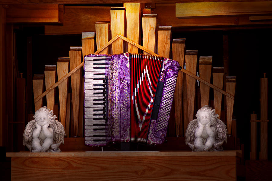 Instrument - Accordian - The accordian organ  Photograph by Mike Savad