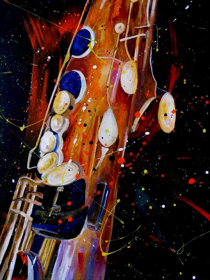 Instrument of choice Painting by Pearlie Taylor
