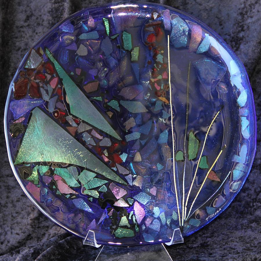 Dichroic Glass Glass Art - Integrated Chaos  by Thomas Mogensen