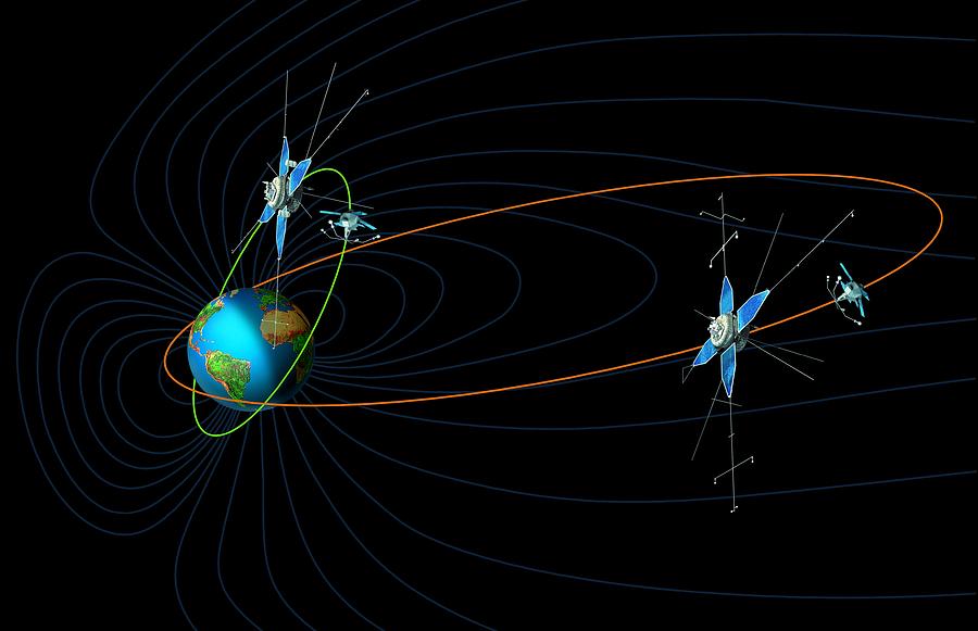 Interbol Satellites, Diagram Photograph by David Ducros - Pixels