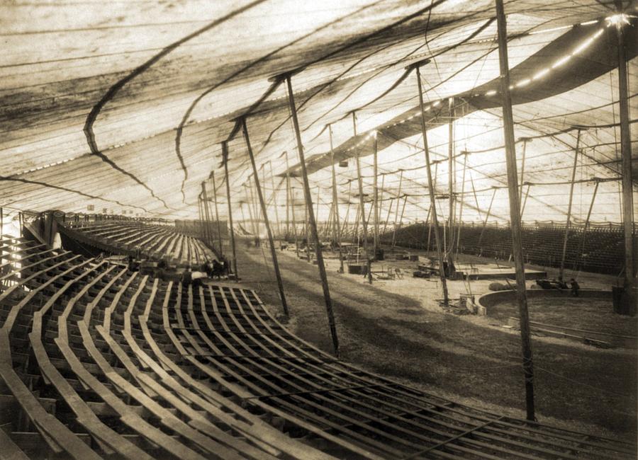 Interior Of Large Circus Tent