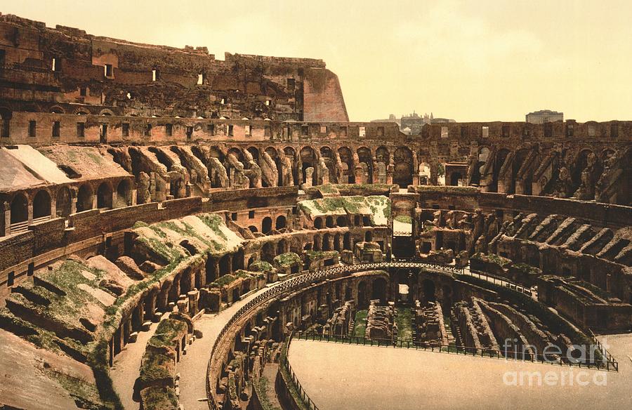 Interior of the Roman Coliseum Photograph by Padre Art