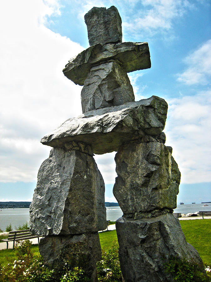 Flower Photograph - Inukshuk by Infinitimage Canada